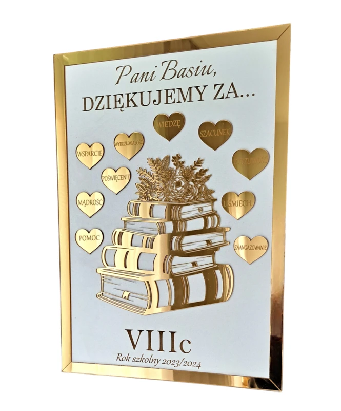 PODZIĘKOWANIE DLA NAUCZYCIELA W FORMIE OBRAZU  Z MOTYWEM KSIĄŻEK.png