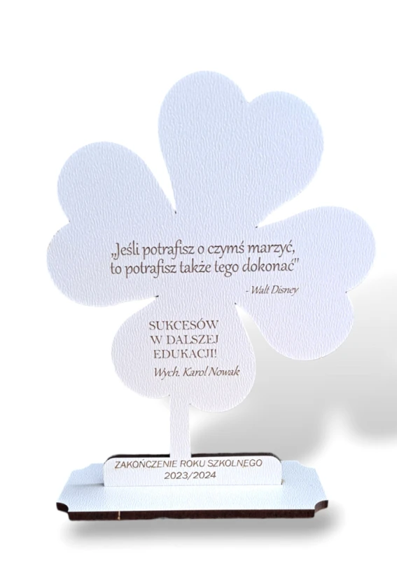 Statuetka Koniczynka z CYTATEM i Dedykacją (3).png