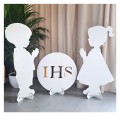 Figurki Dzieci z Hostią IHS  KOMUNIA ŚWIĘTA dekoracja do kościoła na przyjęcie 100cm 1.jpg