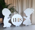 Figurki Dzieci z Hostią IHS  KOMUNIA ŚWIĘTA dekoracja do kościoła na przyjęcie 100cm.jpg