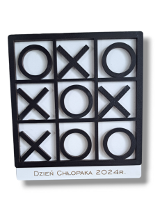 Gra Kółko i Krzyżyk Prezent na Dzień Chłopaka Zakończenie Roku Szkolnego Podziękowanie Upominek GRAWER